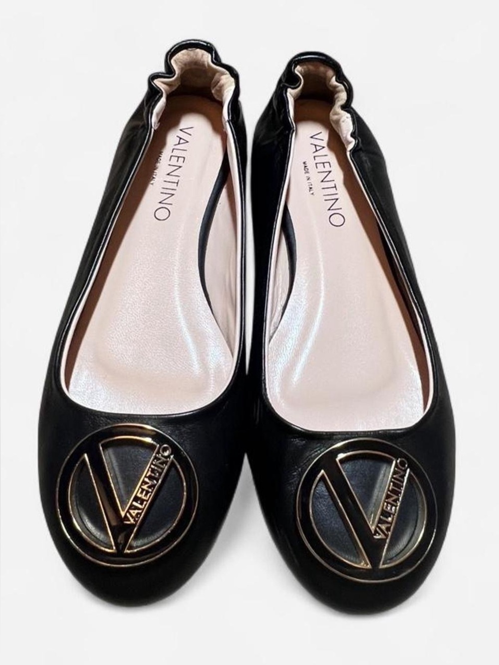 Valentino Women’s Flats Black Leather Model W5091SV